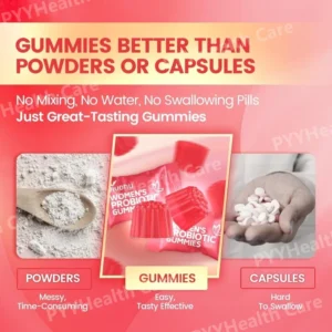 Probiotic Women Gummies Health Yeast Ph Balance